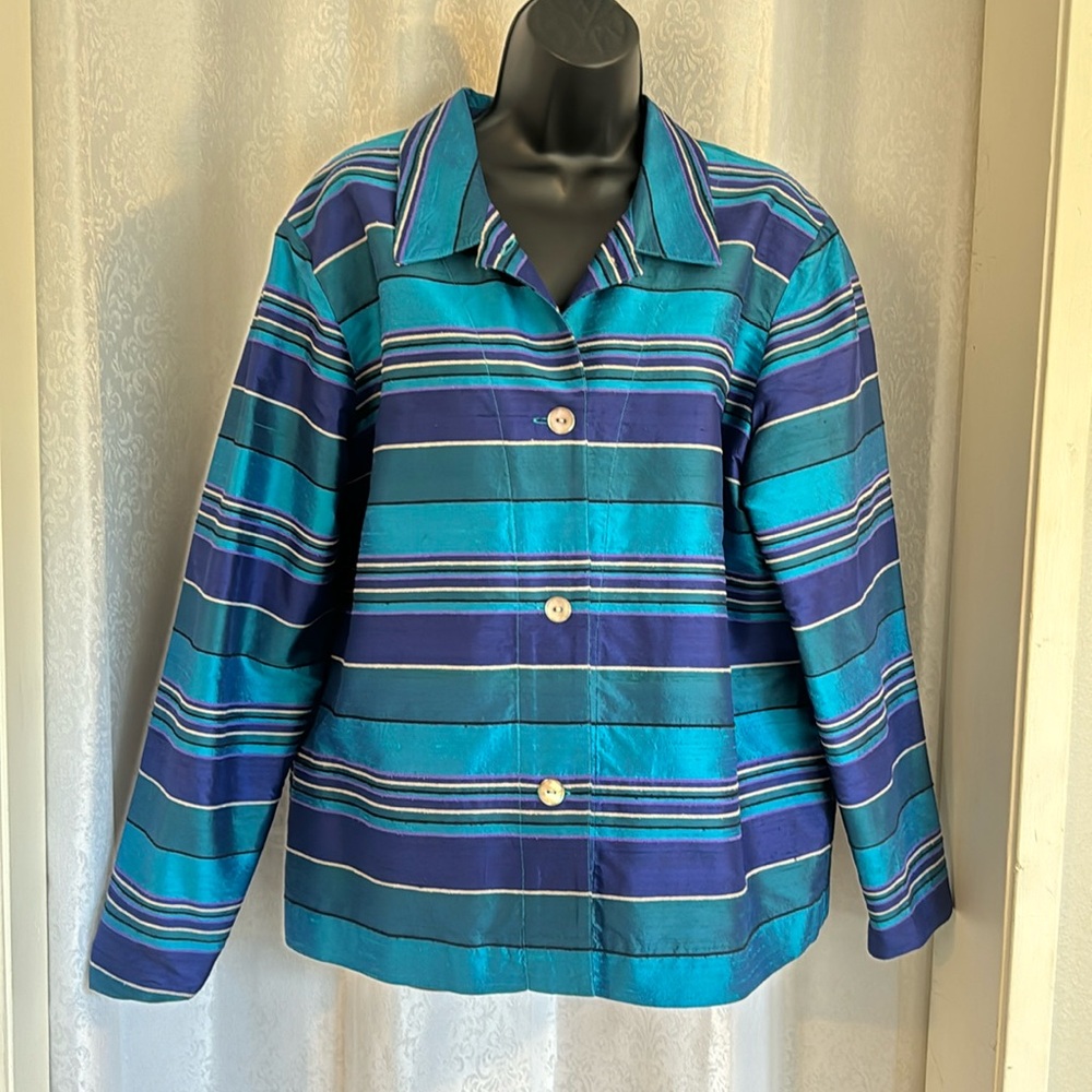 FRENCH LAUNDRY SILK JACKET Sz: XL